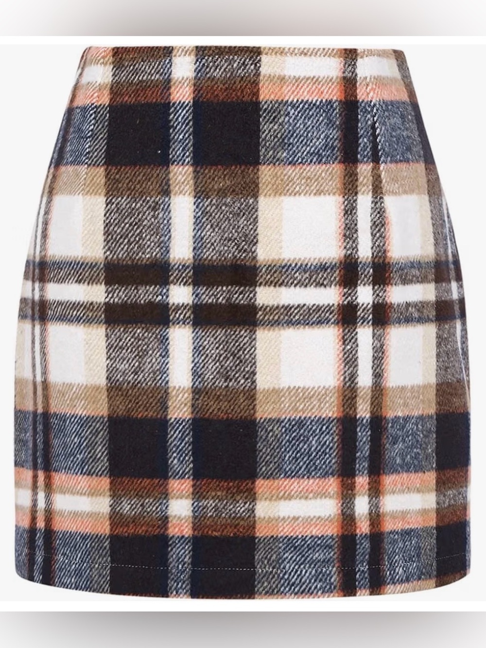 IO CLOTHING Wool Blend Plaid Mini Skirt XS NWT